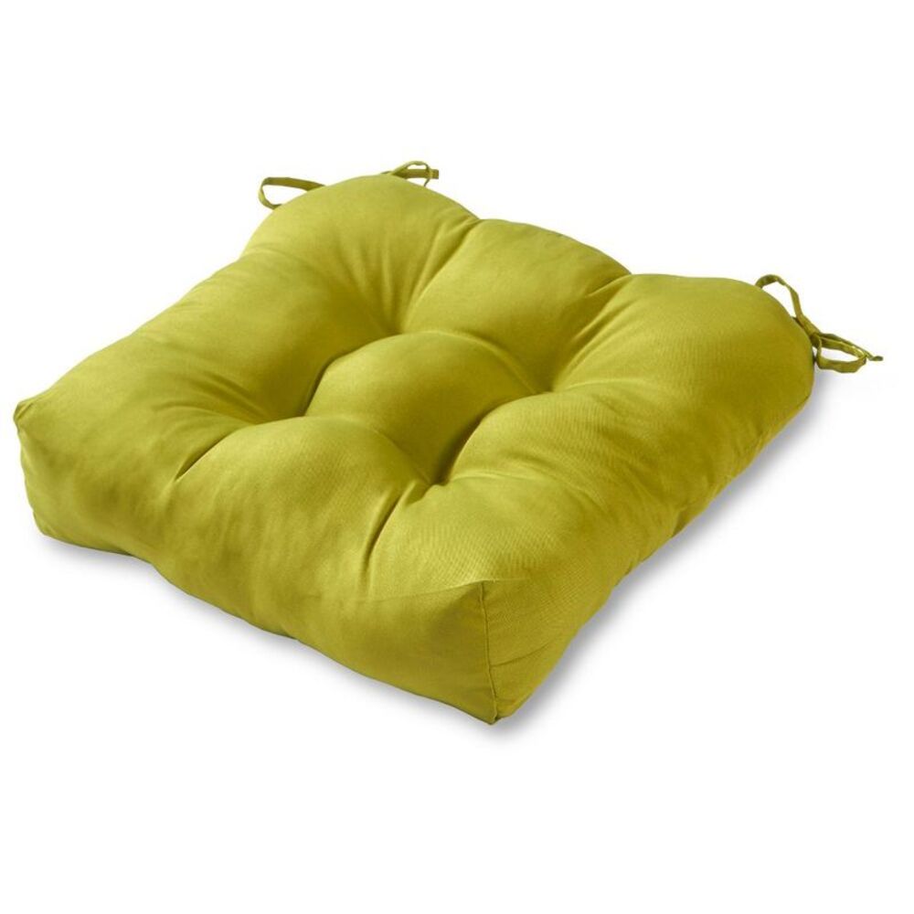 Kensington Garden -  20"x20" Solid Outdoor Chair Cush Green